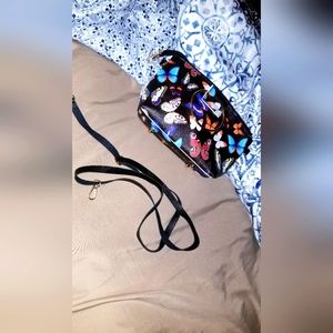 SUPER ADORABLE NWOT BUTTERFLY HAND TOTE OR ADD STRAP FOR a crossbody